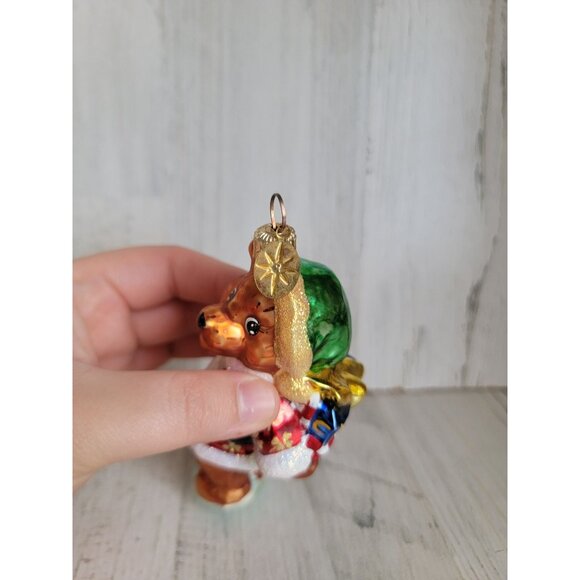 Radko gifts to Bears glass glitter ornament Xmas - Picture 7 of 8